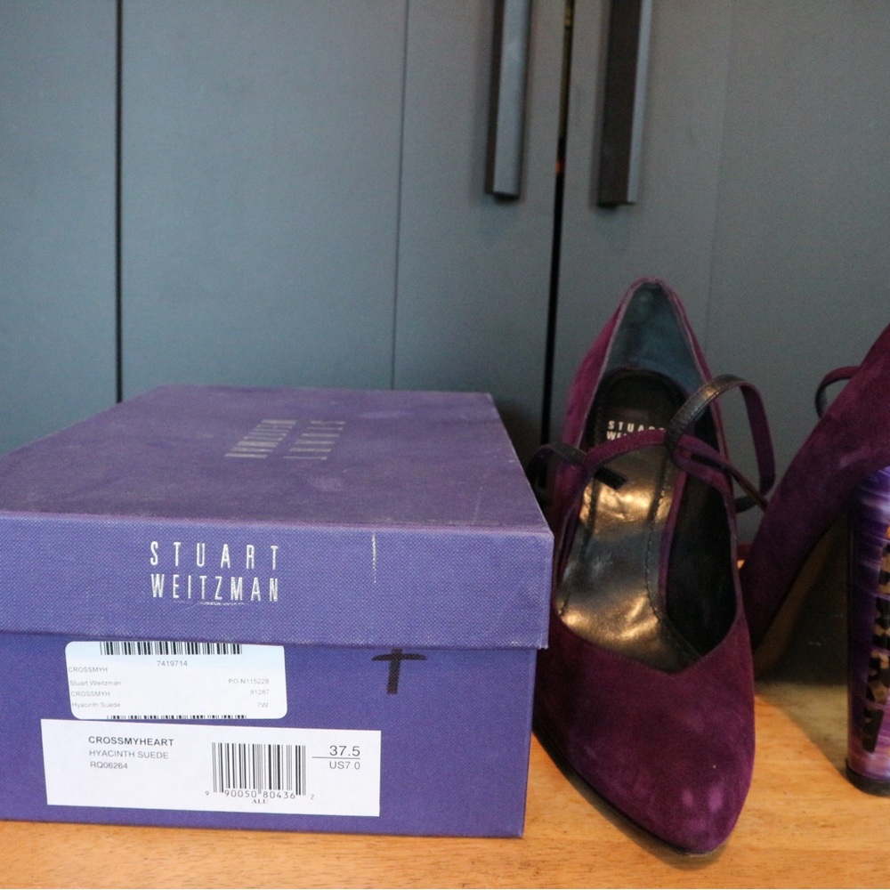 Stuart Weitzman Deep Purple Heels